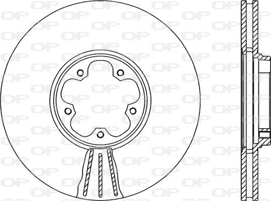 OPEN PARTS Тормозной диск BDA1946.20